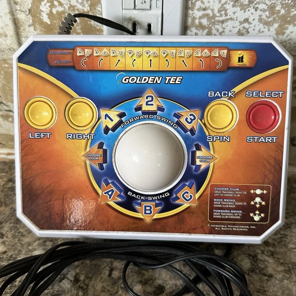 Golden Tee Golf Plug & Play Home TV Game Edition 2011 Jakks Pacific Tested Works